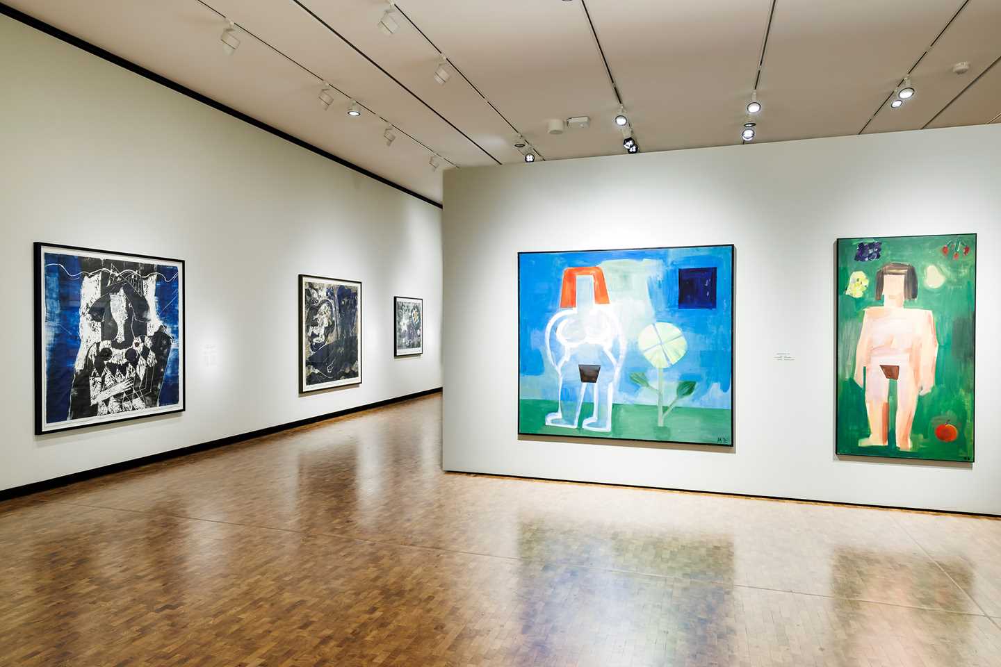 Installasjonsbilde fra utstillingen "Marianne Bratteli – Hjertebank". Foto: Kilian Munch © Munchmuseet