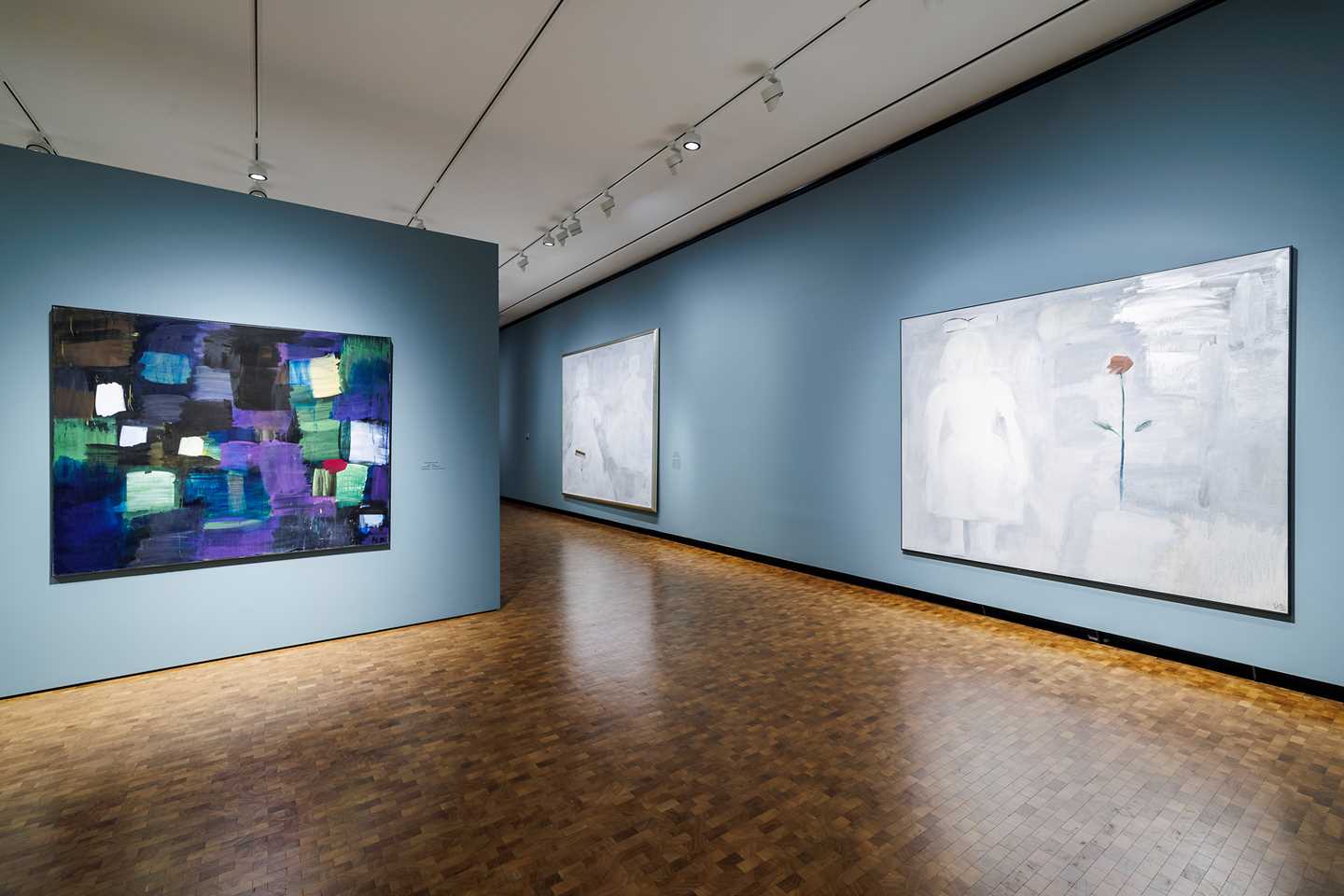 Installasjonsbilde fra utstillingen "Marianne Bratteli – Hjertebank". Foto: Kilian Munch © Munchmuseet