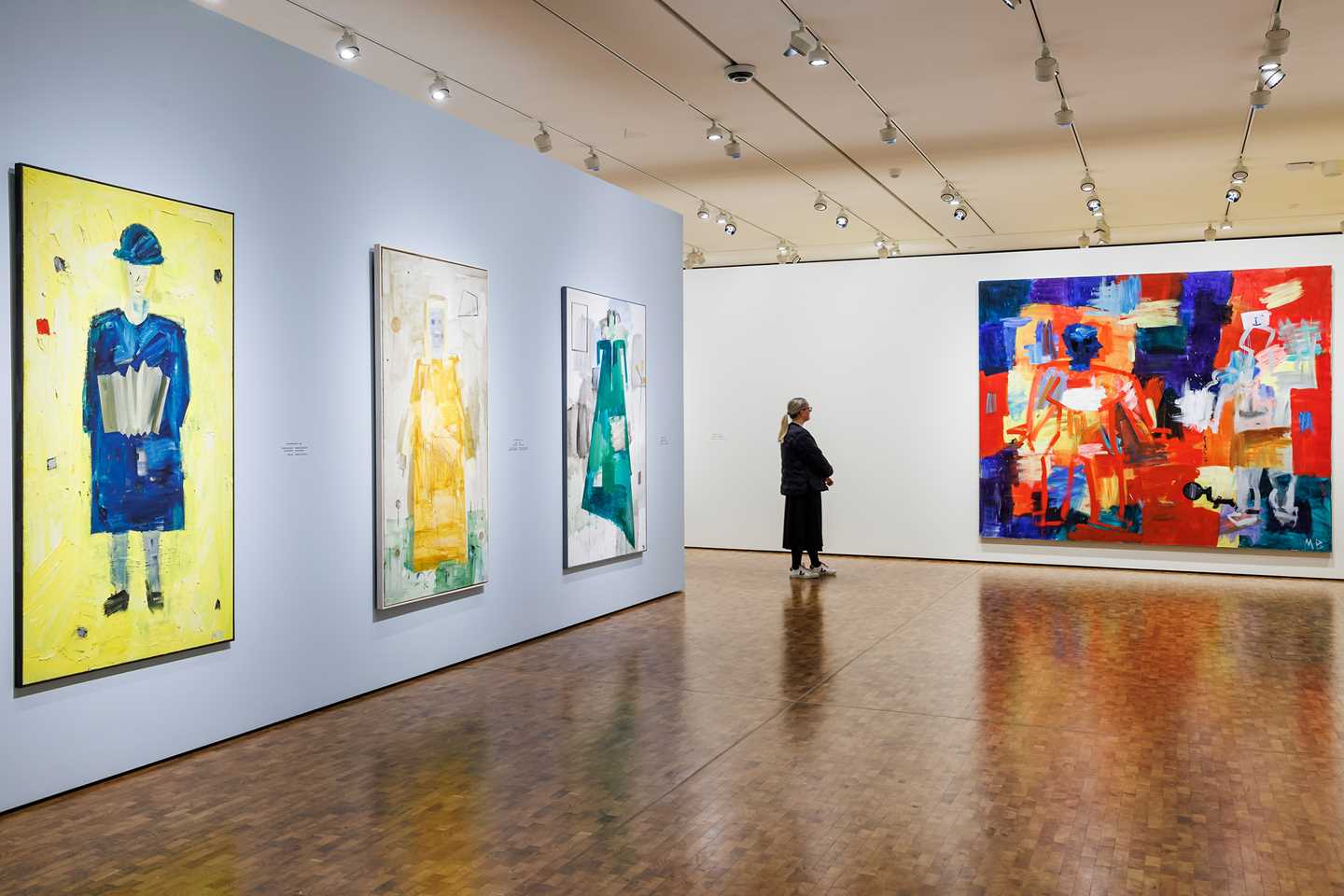 Installasjonsbilde fra utstillingen "Marianne Bratteli – Hjertebank". Foto: Kilian Munch © Munchmuseet