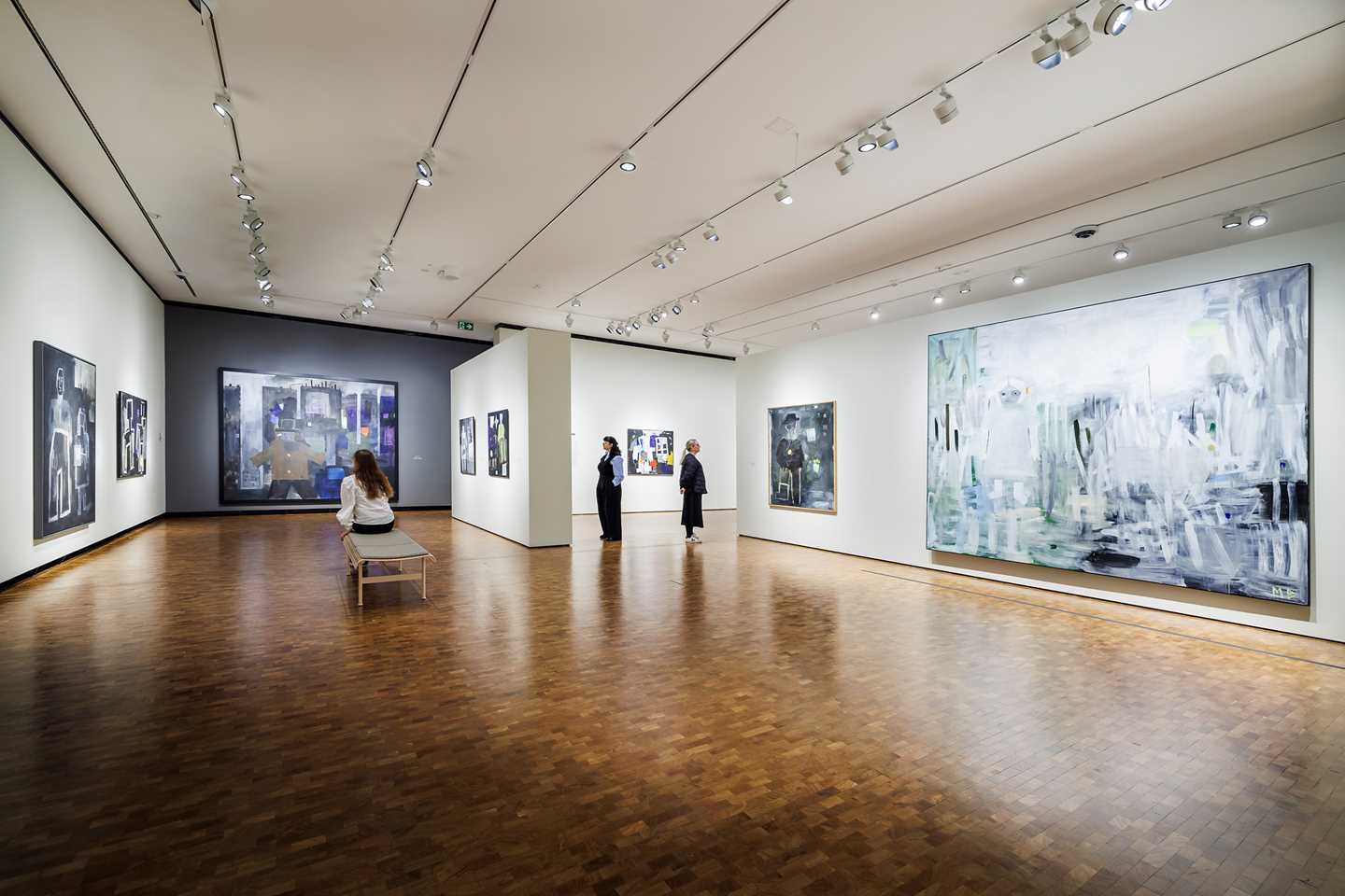 Installasjonsbilde fra utstillingen "Marianne Bratteli – Hjertebank". Foto: Kilian Munch © Munchmuseet