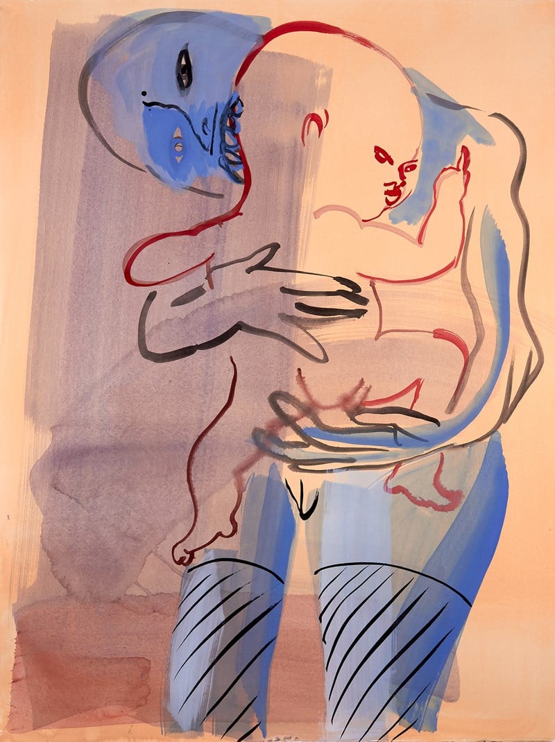 Camille Henrot, Mother Tongue (2019). Akvarell og blekk på papir. Gjengitt med tillatelse fra kunstneren og Hauser & Wirth ©Camille Henrot.