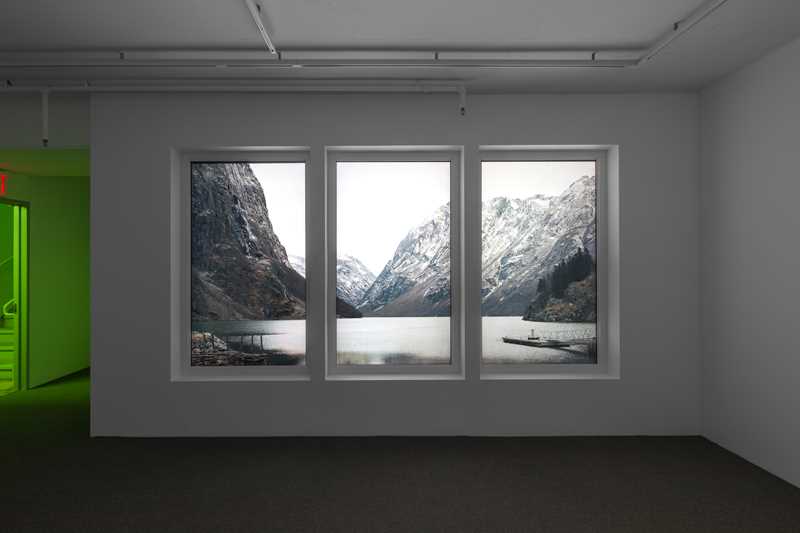 Sandra Mujinga, Worldview (2021), installation view at the Swiss Institute, New York. Courtesy of the artist and Croy Nielsen, Vienna.