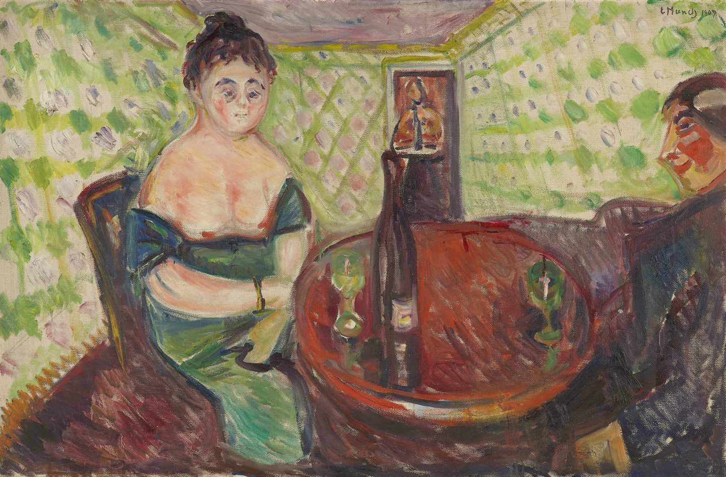 Edvard Munch: Zum Süssen Mädel. Oil on canvas, 1907. Photo © Munchmuseet