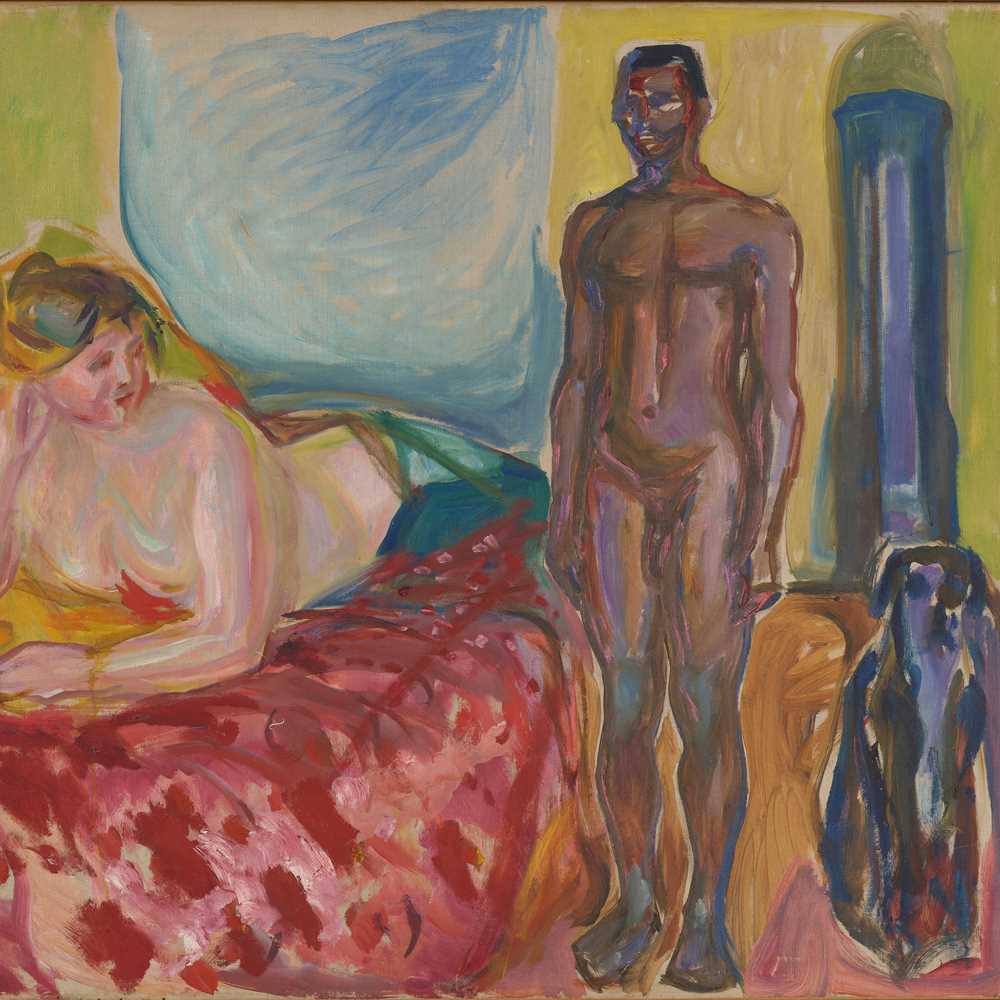 Edvard Munch: Kleopatra og slaven. Olje på lerret, 1916-1920. Foto © Munchmuseet