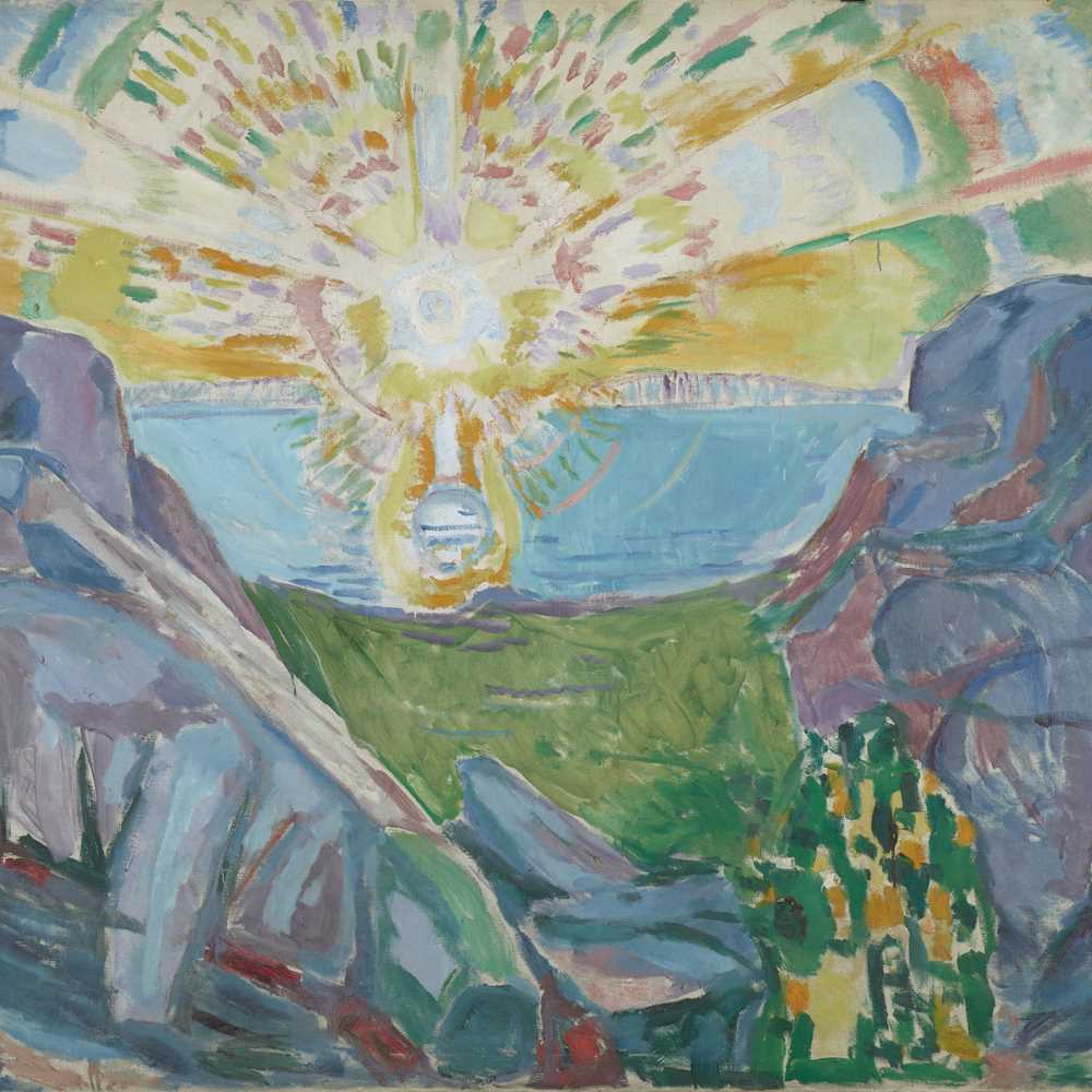 Edvard Munch: Solen. Olje på lerret, 1910-13. Foto © Munchmuseet