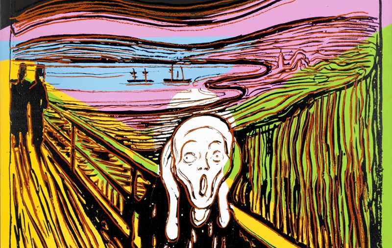 Andy Warhol: The Scream (After Munch), 1984. © The Andy Warhol Foundation for the Visual Arts. Foto: Sparebankstiftelsen DNB