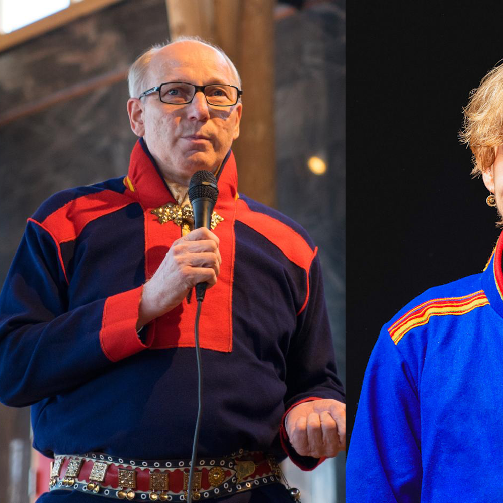 Portrettfoto av Harald Gaski og Viktor Bomstad.